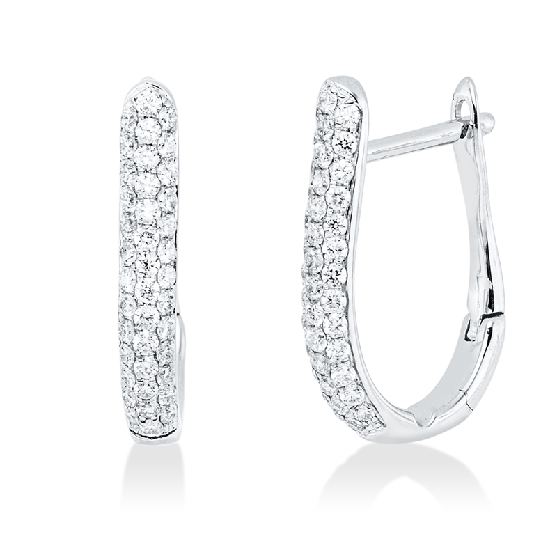 Modern Woman Creolen Weißgold 18kt 0,28ct