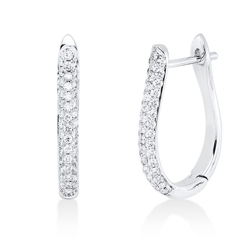 Modern Woman Creolen Weißgold 18kt 0,4ct