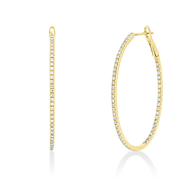 Modern Woman Creolen Gelbgold 18kt 0,54ct