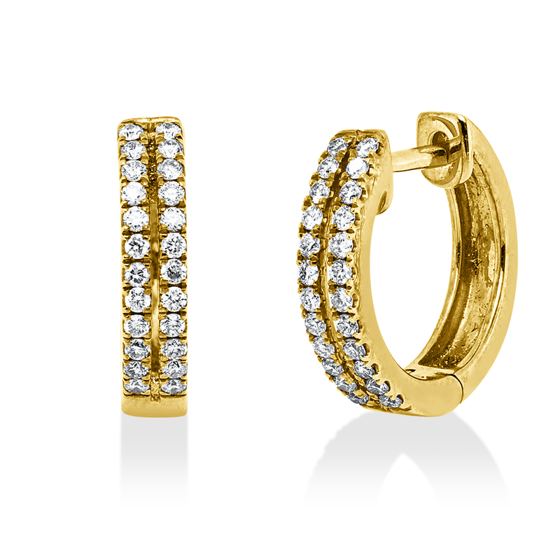 Modern Woman Creolen Gelbgold 18kt 0,29ct