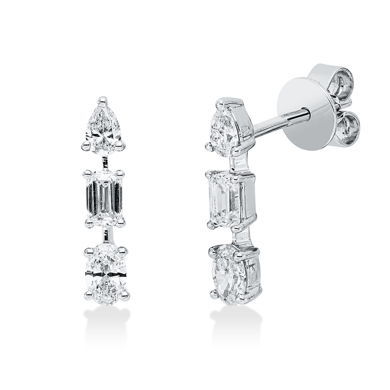 Modern Woman Ohrschmuck Weißgold 14kt 0,68ct