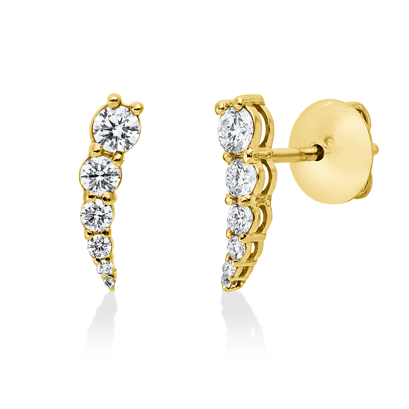 Modern Woman Ohrstecker Gelbgold 18kt 0,35ct