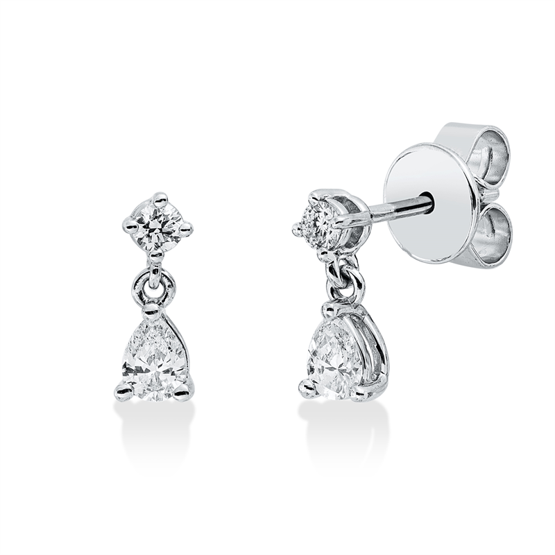 Modern Woman Ohrstecker Weißgold 18kt 0,4ct