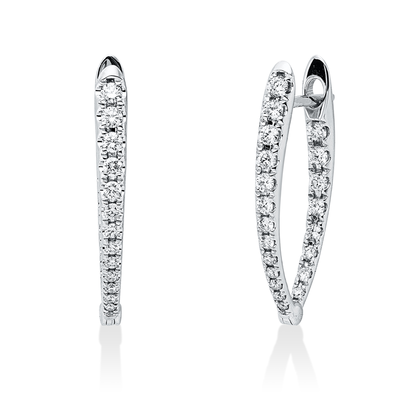 Modern Woman Creolen Weißgold 18kt 0,56ct