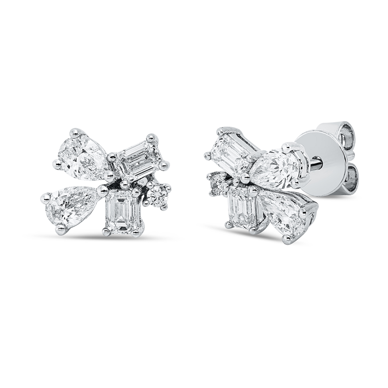 Modern Woman Ohrstecker Weißgold 18kt 1,01ct