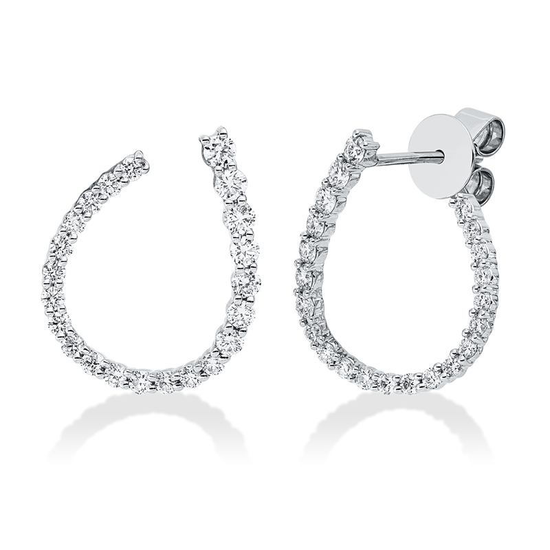 Modern Woman Ohrstecker Weißgold 18kt 0,84ct