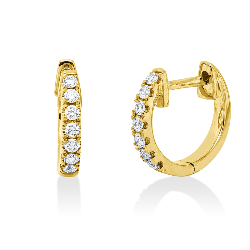 Modern Woman Creolen Gelbgold 14kt 0,14ct