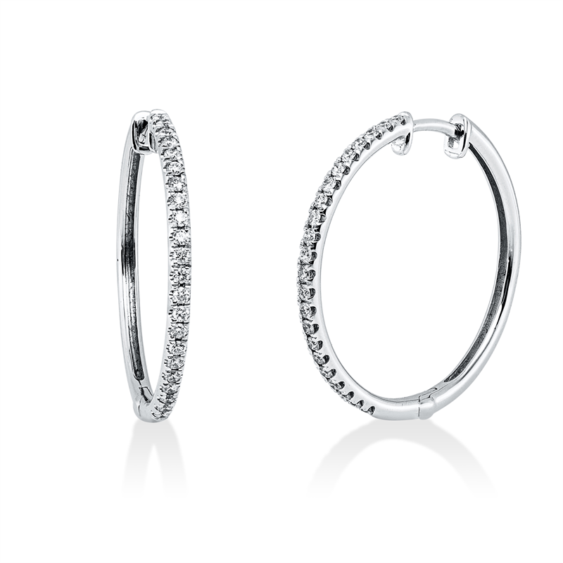 Modern Woman Creolen Weißgold 18kt 0,37ct
