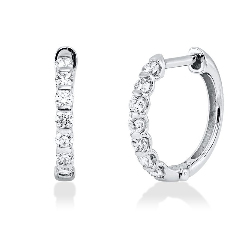 Modern Woman Creolen Weißgold 18kt 0,34ct