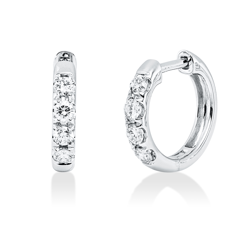 Modern Woman Creolen Weißgold 18kt 0,42ct