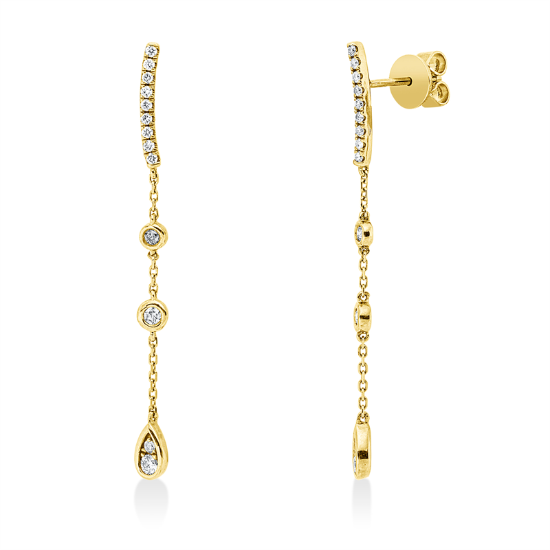 Modern Woman Ohrschmuck Gelbgold 18kt 0,3ct