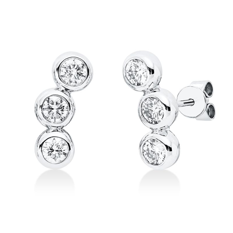 Modern Woman Ohrstecker Weißgold 18kt 0,77ct
