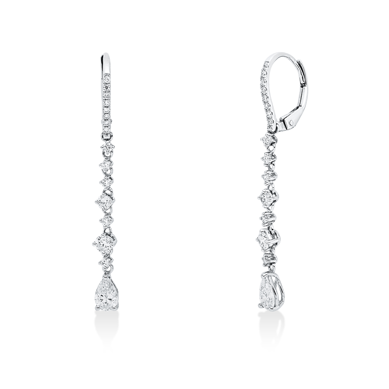 Exklusiv Ohrschmuck Weißgold 18kt 1,24ct