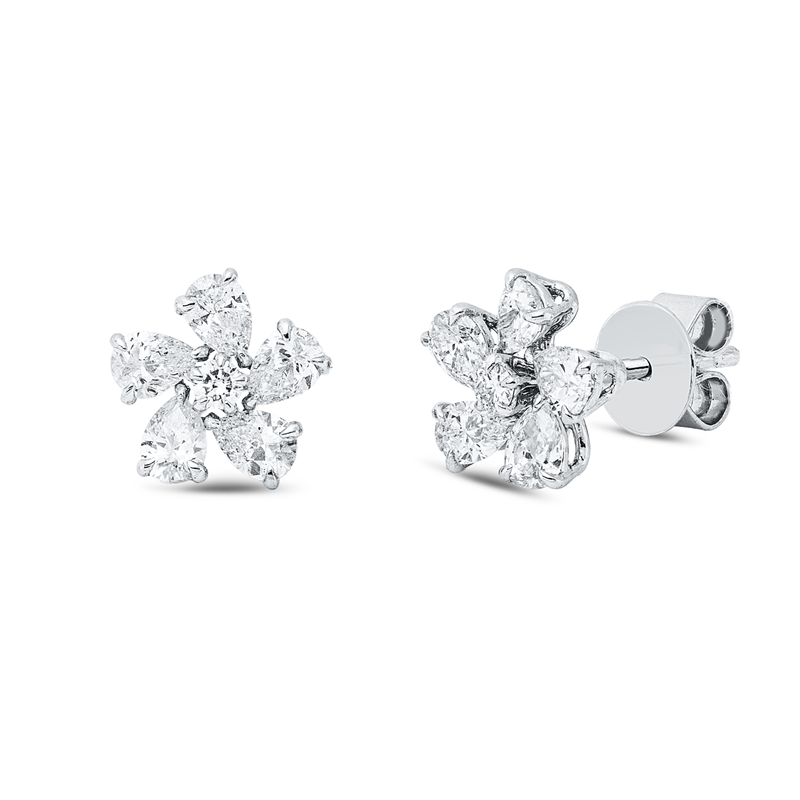 Modern Woman Ohrstecker Weißgold 18kt 0,75ct
