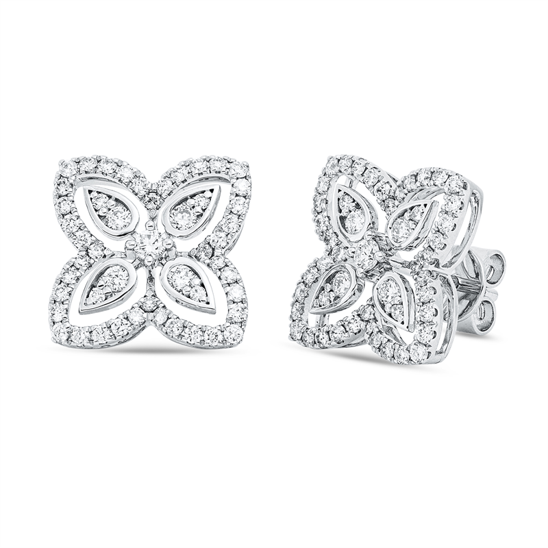 Modern Woman Ohrstecker Weißgold 14kt 0,75ct