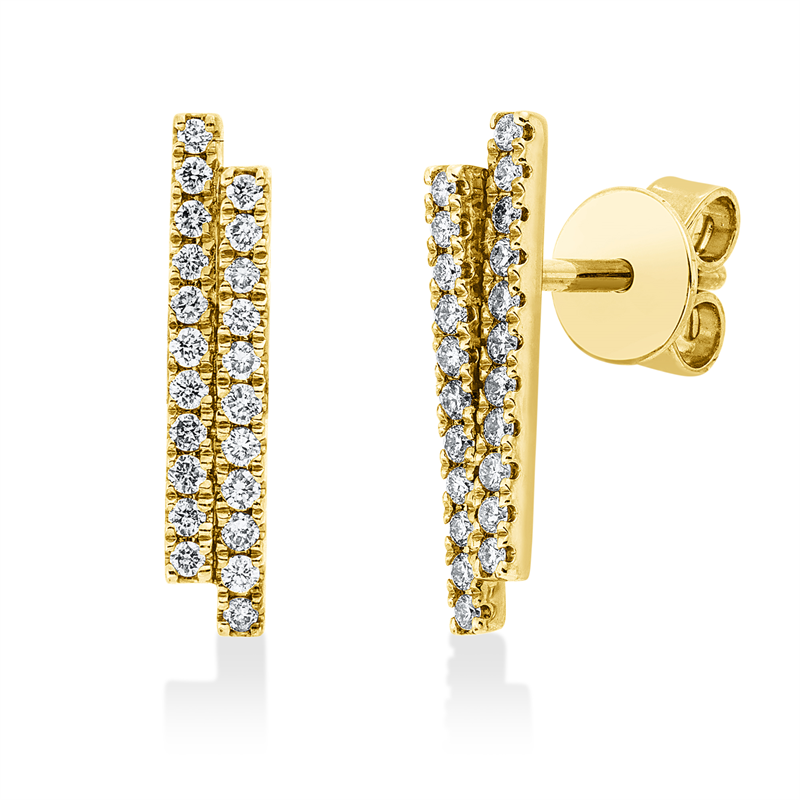 Modern Woman Ohrschmuck Gelbgold 14kt 0,21ct