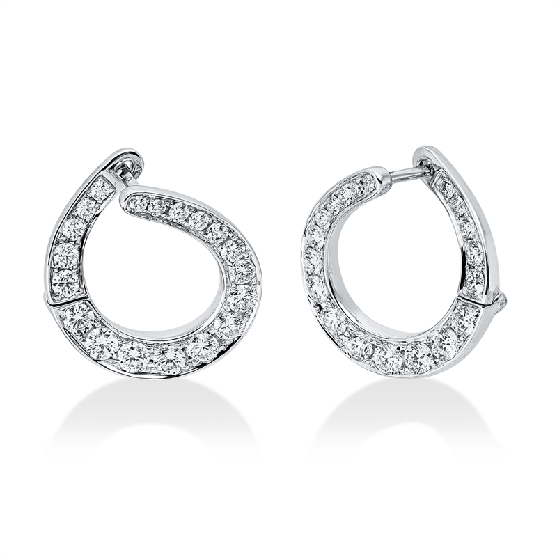 Exklusiv Ohrschmuck Weißgold 18kt 1,5ct