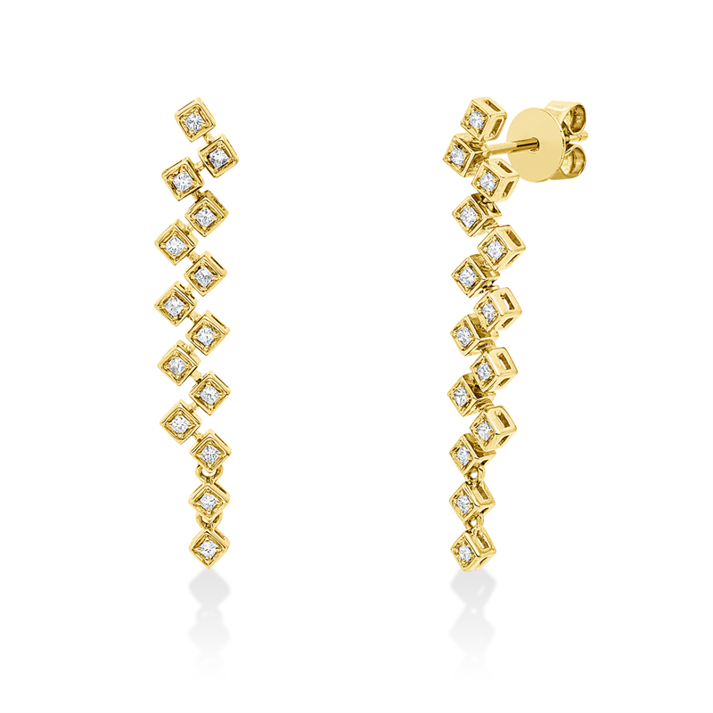 Modern Woman Ohrschmuck Gelbgold 18kt 0,32ct