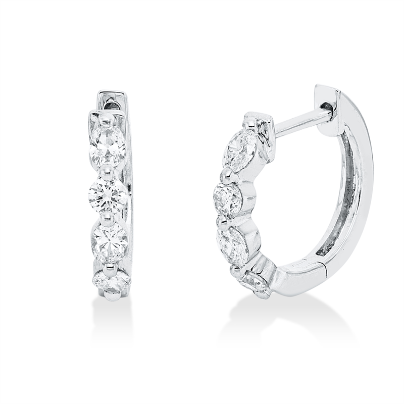 Modern Woman Creolen Weißgold 18kt 0,35ct
