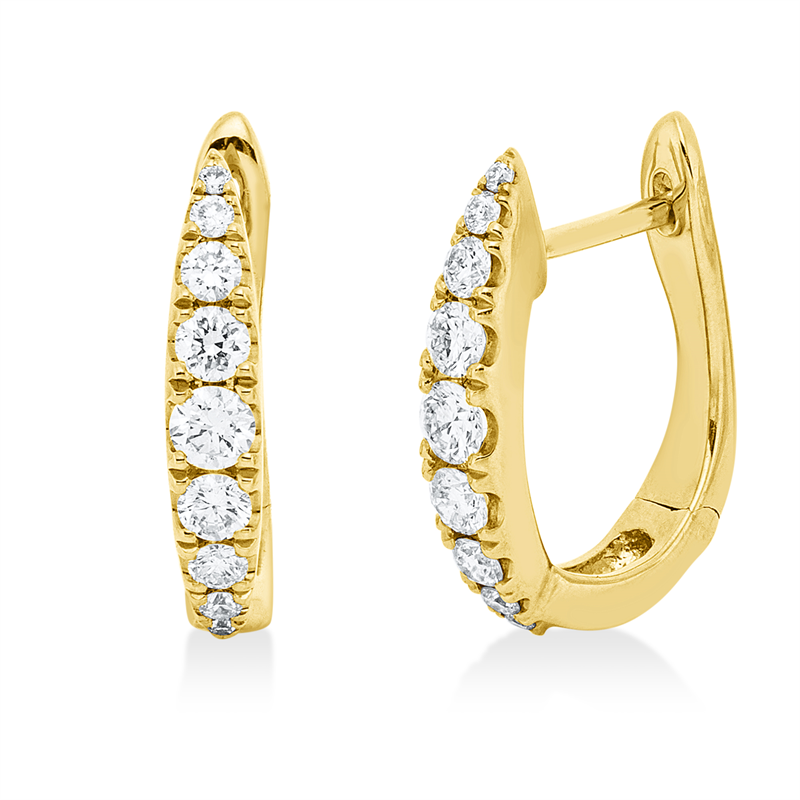 Modern Woman Creolen Gelbgold 18kt 0,4ct