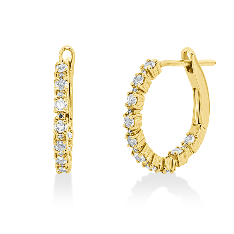 Modern Woman Creolen Gelbgold 18kt 0,3ct