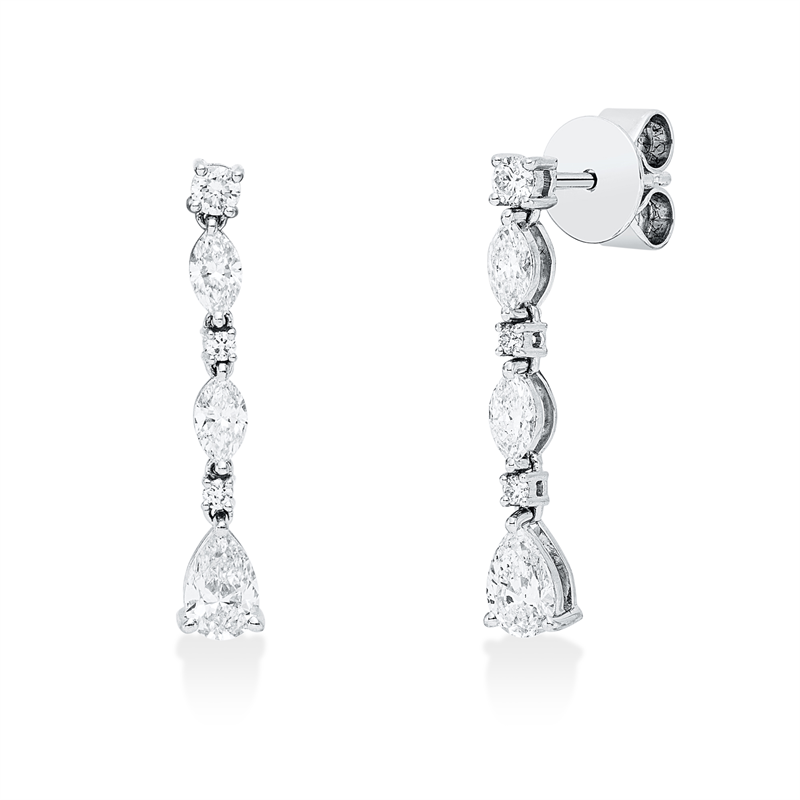 Modern Woman Ohrschmuck Weißgold 18kt 1,04ct
