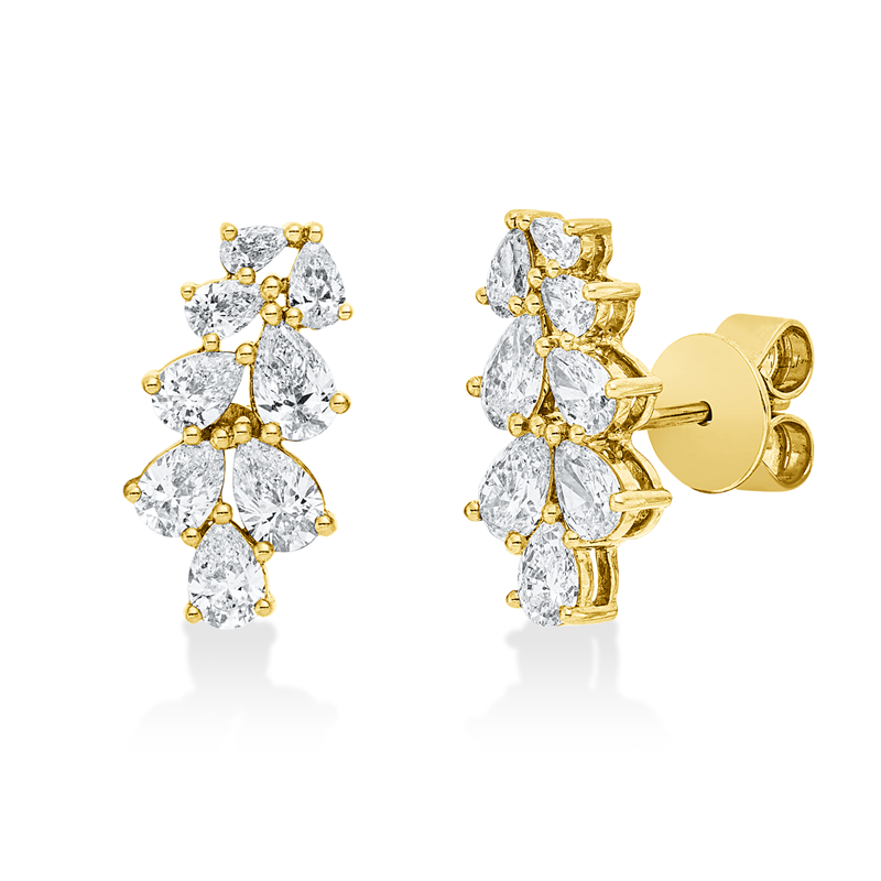 Exklusiv Ohrstecker Gelbgold 18kt 1,69ct