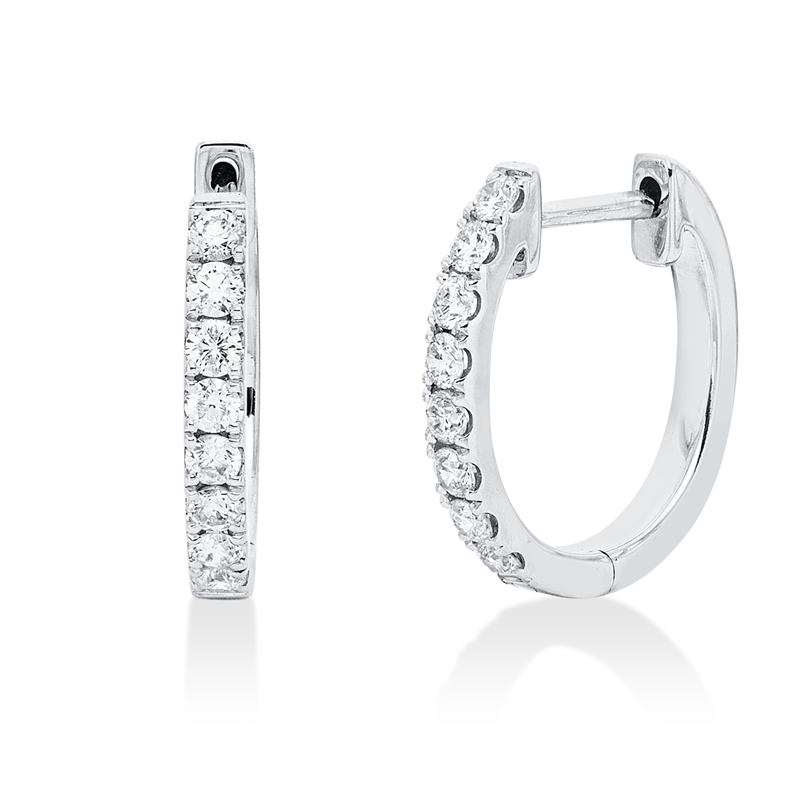 Modern Woman Creolen Weißgold 18kt 0,34ct