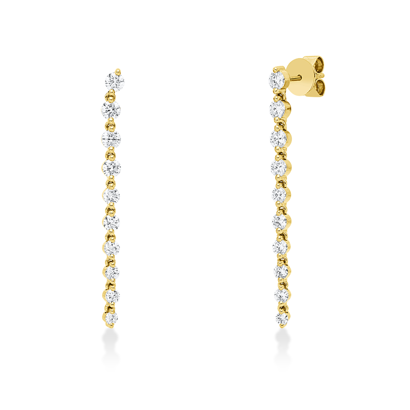 Modern Woman Ohrschmuck Gelbgold 18kt 1,55ct
