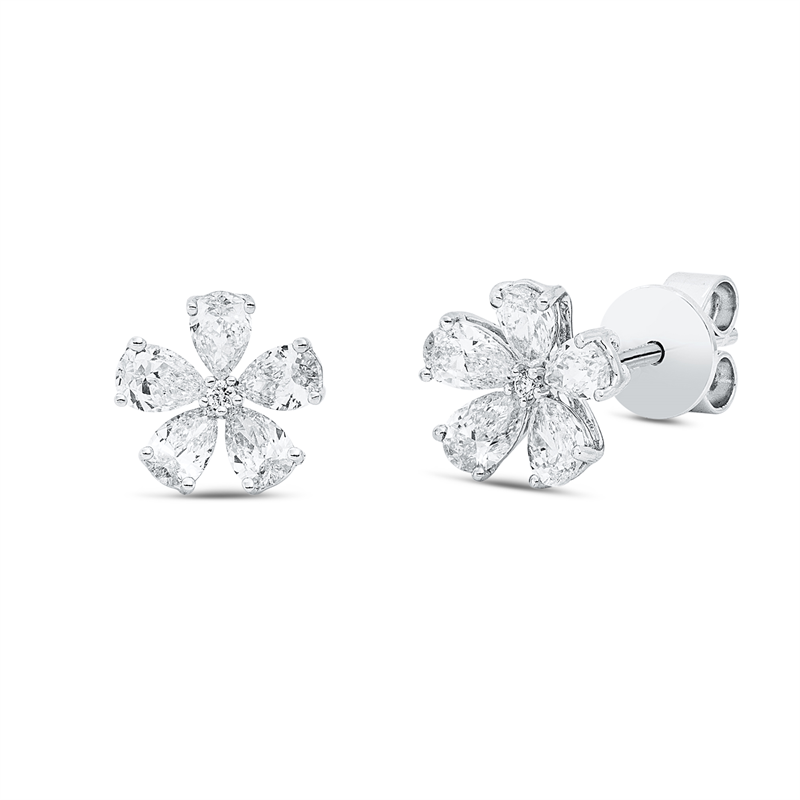 Modern Woman Ohrstecker Weißgold 18kt 1,07ct