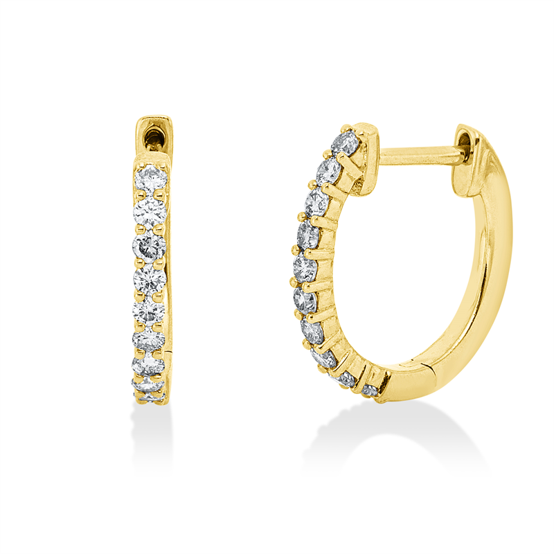 Modern Woman Creolen Gelbgold 14kt 0,25ct
