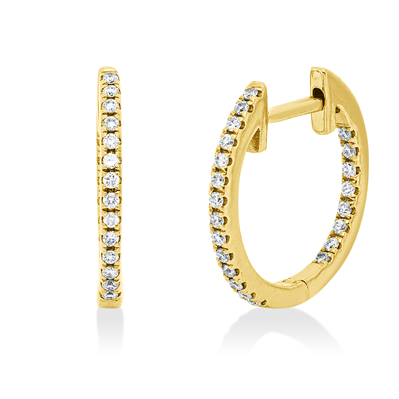Modern Woman Creolen Rotgold 18kt 0,18ct