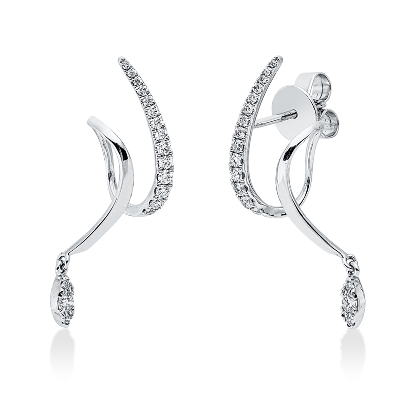 Modern Woman Ohrschmuck Weißgold 18kt 0,33ct