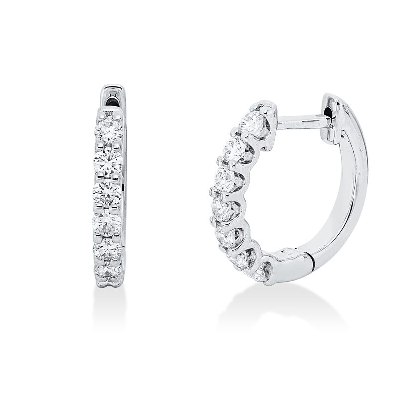Modern Woman Creolen Weißgold 18kt 0,48ct
