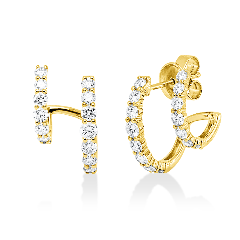 Modern Woman Ohrstecker Gelbgold 18kt Ref-2Y823