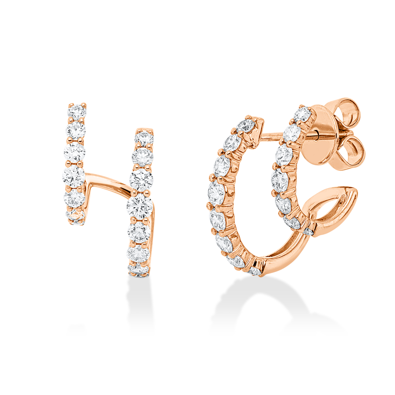 Modern Woman Ohrstecker Rotgold 18kt 1,21ct