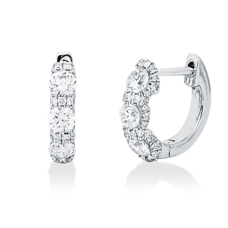 Modern Woman Creolen Weißgold 18kt 0,85ct