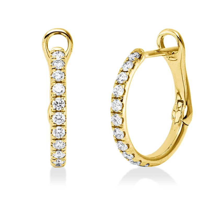 Modern Woman Creolen Gelbgold 18kt 0,32ct