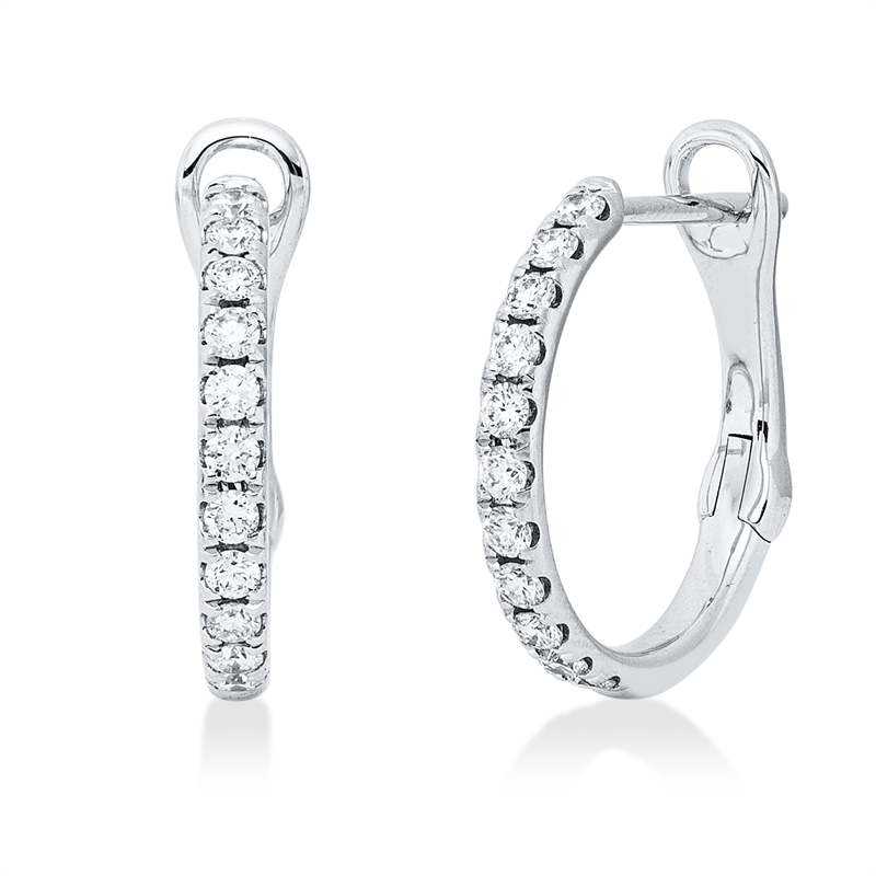 Modern Woman Creolen Weißgold 18kt Ref-2Y829