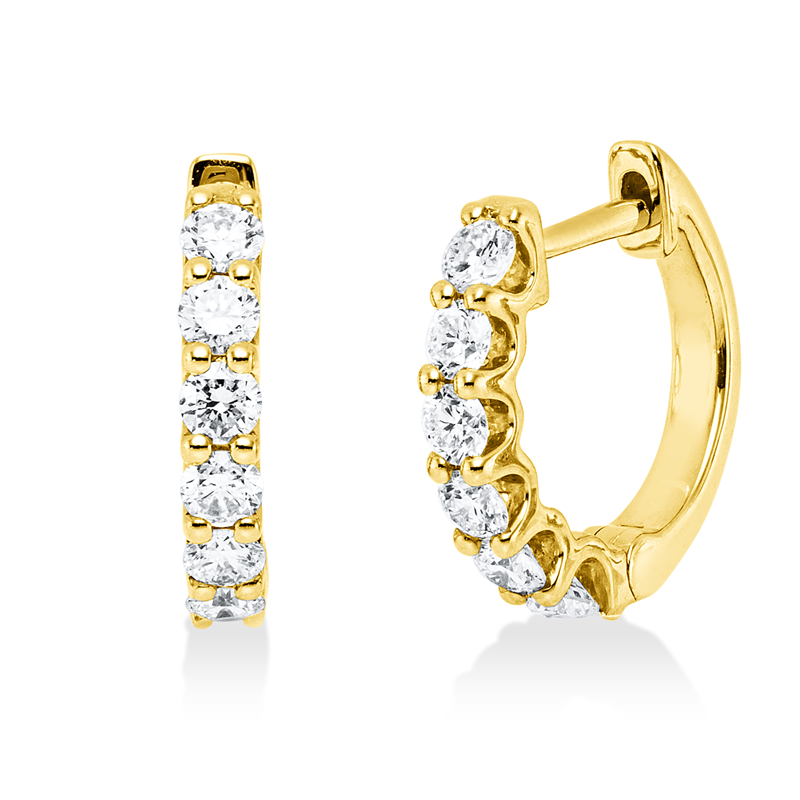 Modern Woman Creolen Gelbgold 18kt 0,68ct