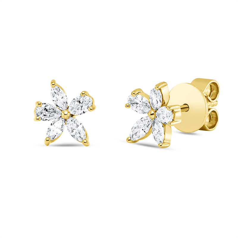 Modern Woman Ohrstecker Gelbgold 18kt 0,39ct