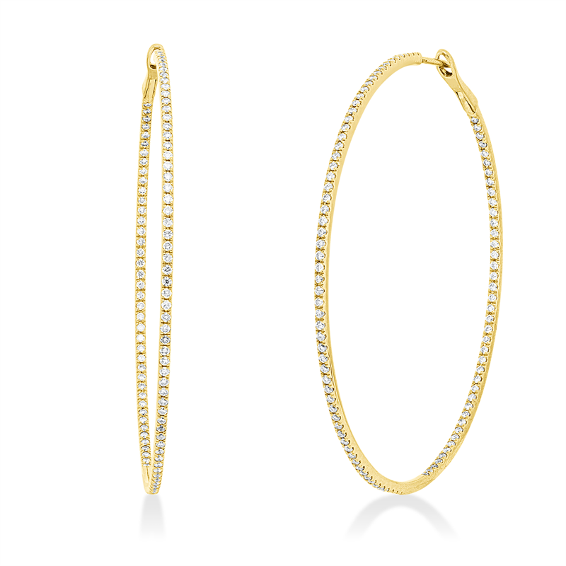 Modern Woman Creolen Gelbgold 18kt 1,04ct