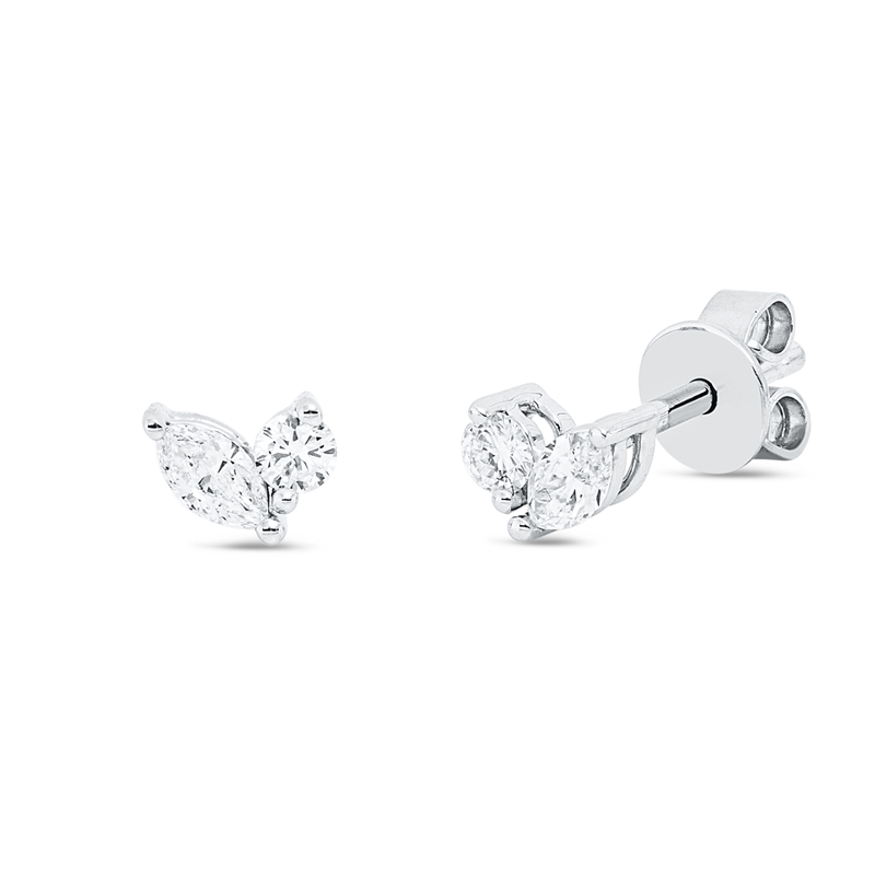 Modern Woman Ohrstecker Weißgold 18kt 0,28ct