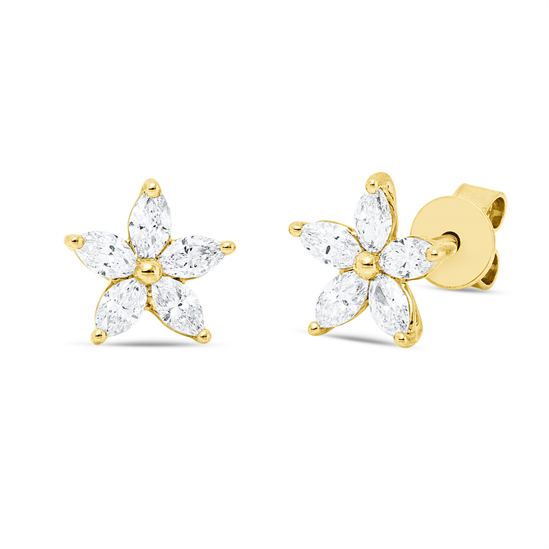 Modern Woman Ohrstecker Gelbgold 18kt 0,51ct