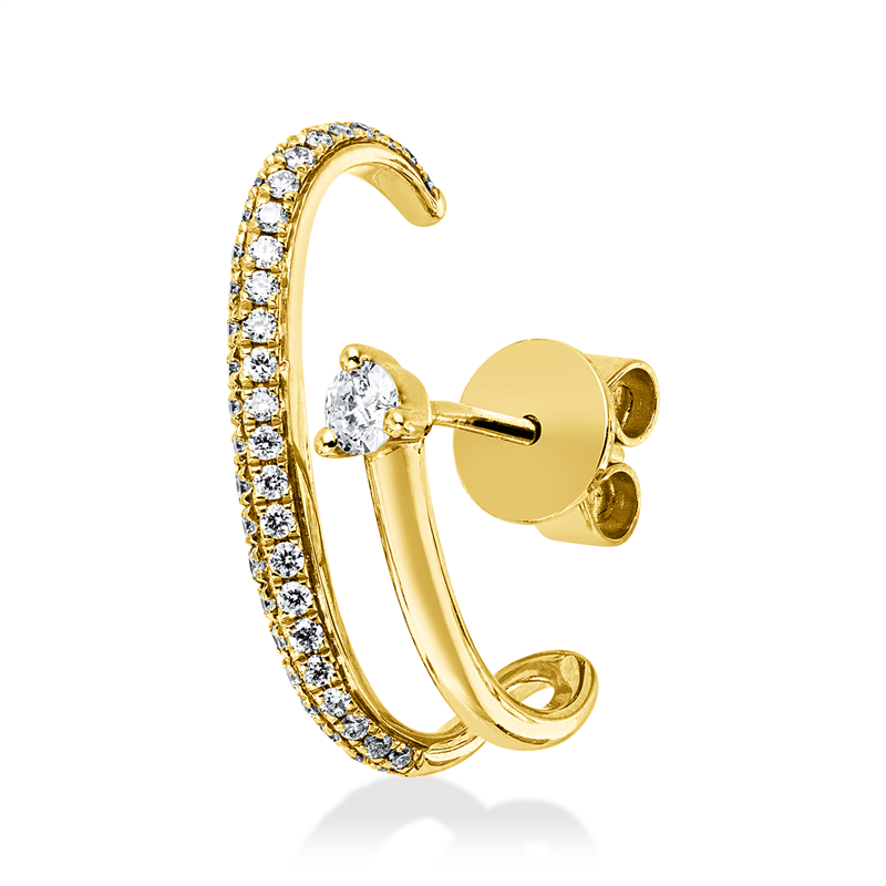 Modern Woman Ohrstecker Gelbgold 18kt 0,24ct