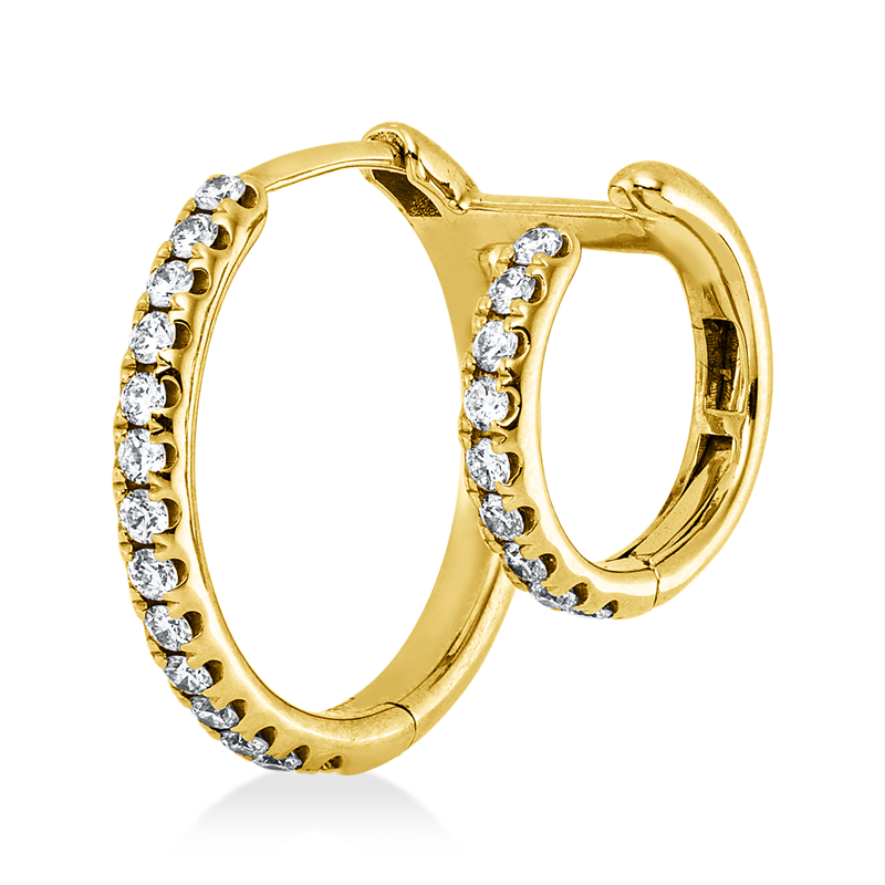 Modern Woman Creolen Gelbgold 18kt 0,26ct
