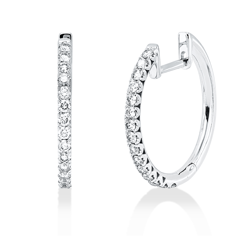 Modern Woman Creolen Weißgold 18kt 0,41ct