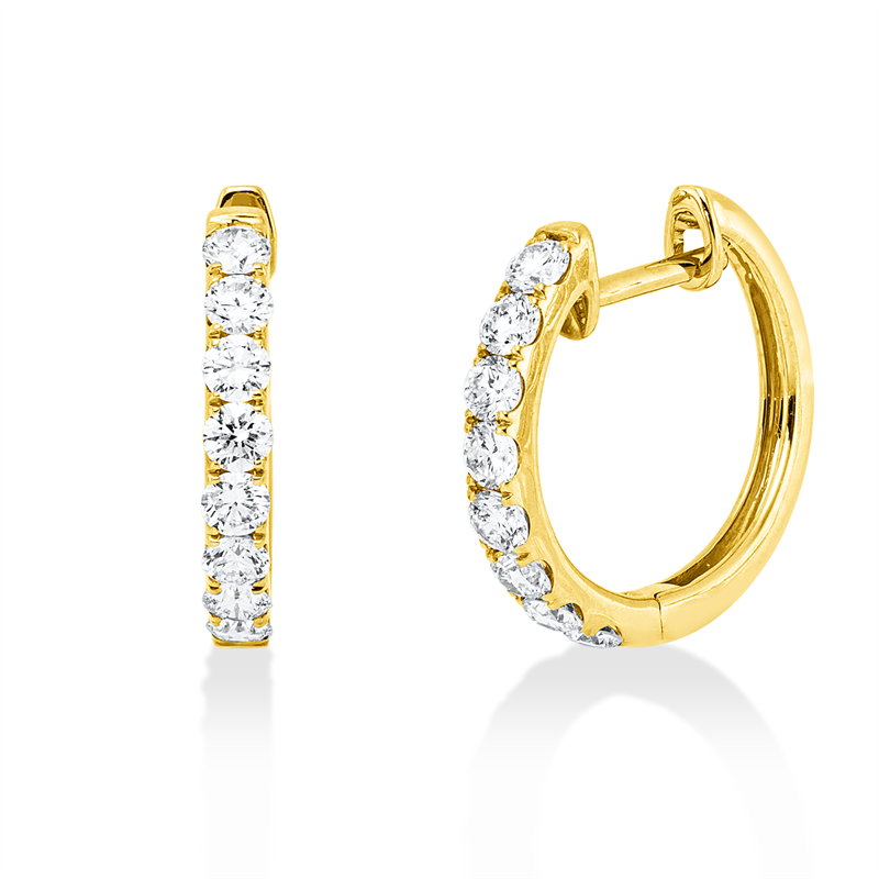 Modern Woman Creolen Gelbgold 18kt 0,55ct