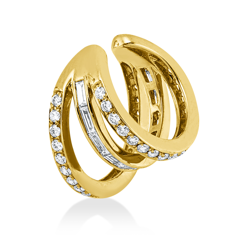 Modern Woman Ohrschmuck Gelbgold 18kt 0,48ct