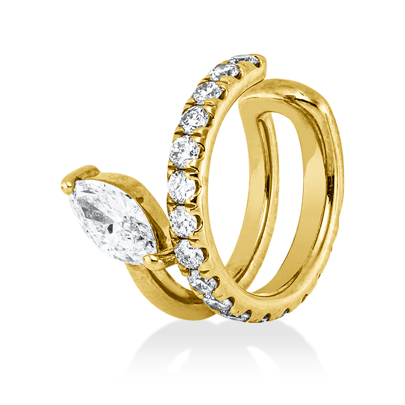 Modern Woman Ohrschmuck Gelbgold 18kt 0,5ct